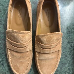 Tony Bianco Tan Suede Women’s Loafers